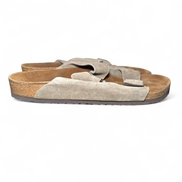 Birkenstock Suede Leather Sandals Arizona Style Gray Size 46 M13 Made in Germany - Picture 4 of 7